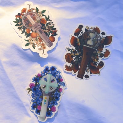 Image of Floral Lightstick Sticker