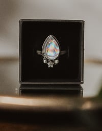 Image 2 of Sterling Silver Celestial Ring – UK Size R