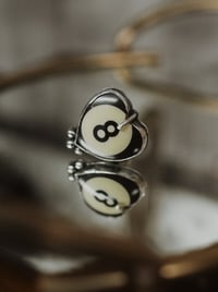 Image 2 of Sterling Silver Pool Ball Ring – UK Size O 1/2 