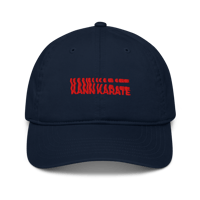 Image 2 of Red Swirl Organic Dad Hat
