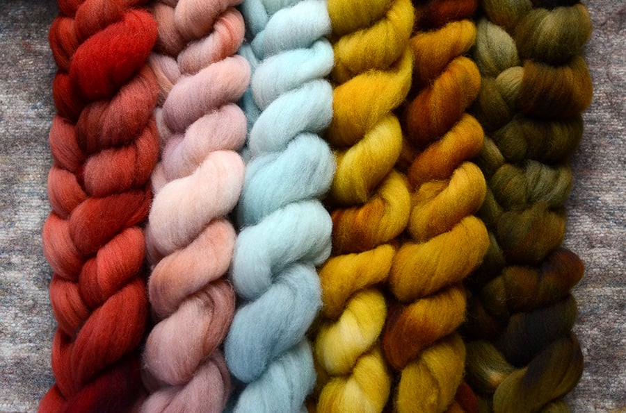 Image of  “Block Print” - June Fiber Club Coordinate Pack- PRE-ORDER - 6 oz.