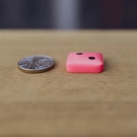 Image 2 of Pink dice Cabochon