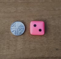 Image 1 of Pink dice Cabochon