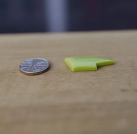 Image 3 of Lime green Lightning Bolt Cabochon