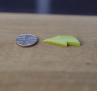 Image 2 of Lime green Lightning Bolt Cabochon