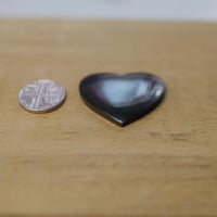 Image 3 of Black heart Cabochon