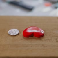 Image 2 of Red heart Cabochon