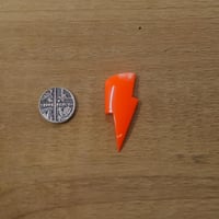 Image 3 of Orange Lightning Bolt Cabochons