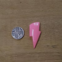 Image 2 of Pink Lightning Bolt Cabochons