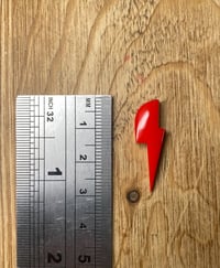 Image 2 of Red Lightning Bolt Cabochons