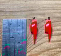 Image 1 of Red Lightning Bolt Cabochons