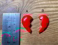 Image 1 of Red Broken heart Cabochons