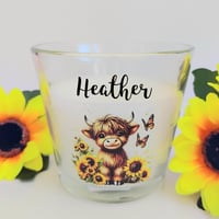 Image 2 of Personalised Highland Cow Candle, Personalised Highland Cow Gift