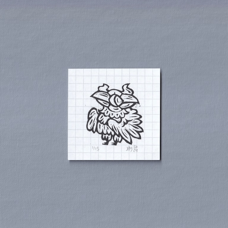 Image of 3" x 3" Linocut Editions