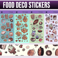 Image 1 of Food deco sticker sheets