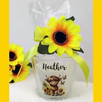 Image 1 of Personalised Highland Cow Candle, Personalised Highland Cow Gift