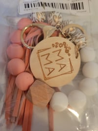 Image 1 of MAMA Silicone Beaded Wristlet