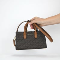 Image 5 of  Michael Kors Scarlett Logo Extra Small East West Crossbody Bag - Brn/Acorn