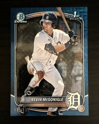 KEVIN McGONIGLE - 2025 Bowman 1st Blue Mojo Refractor /175