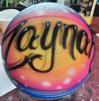 Image of  Airbrush Basketball, Curly Font Style