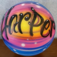 Image of  Airbrush Basketball, Curly Font Style