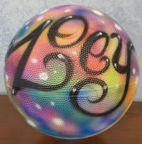 Image of  Airbrush Basketball, Curly Font Style