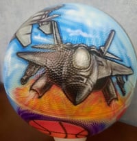Image of Custom Airbrush Basketball, Basketball ART, Custom Half Ball or Full Ball Designs