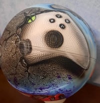 Image of Custom Airbrush Basketball, Basketball ART, Custom Half Ball or Full Ball Designs
