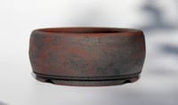Image 4 of  Round unglazed bonsai pot.  D.135mm