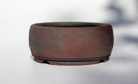 Image 2 of  Round unglazed bonsai pot.  D.135mm