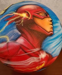 Image of  Airbrush Basketball, Basketball ART, Custom Half Ball or Full Ball Designs
