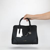 Image 4 of Nine West Brooklyn Jet Set Satchel Bag - Black