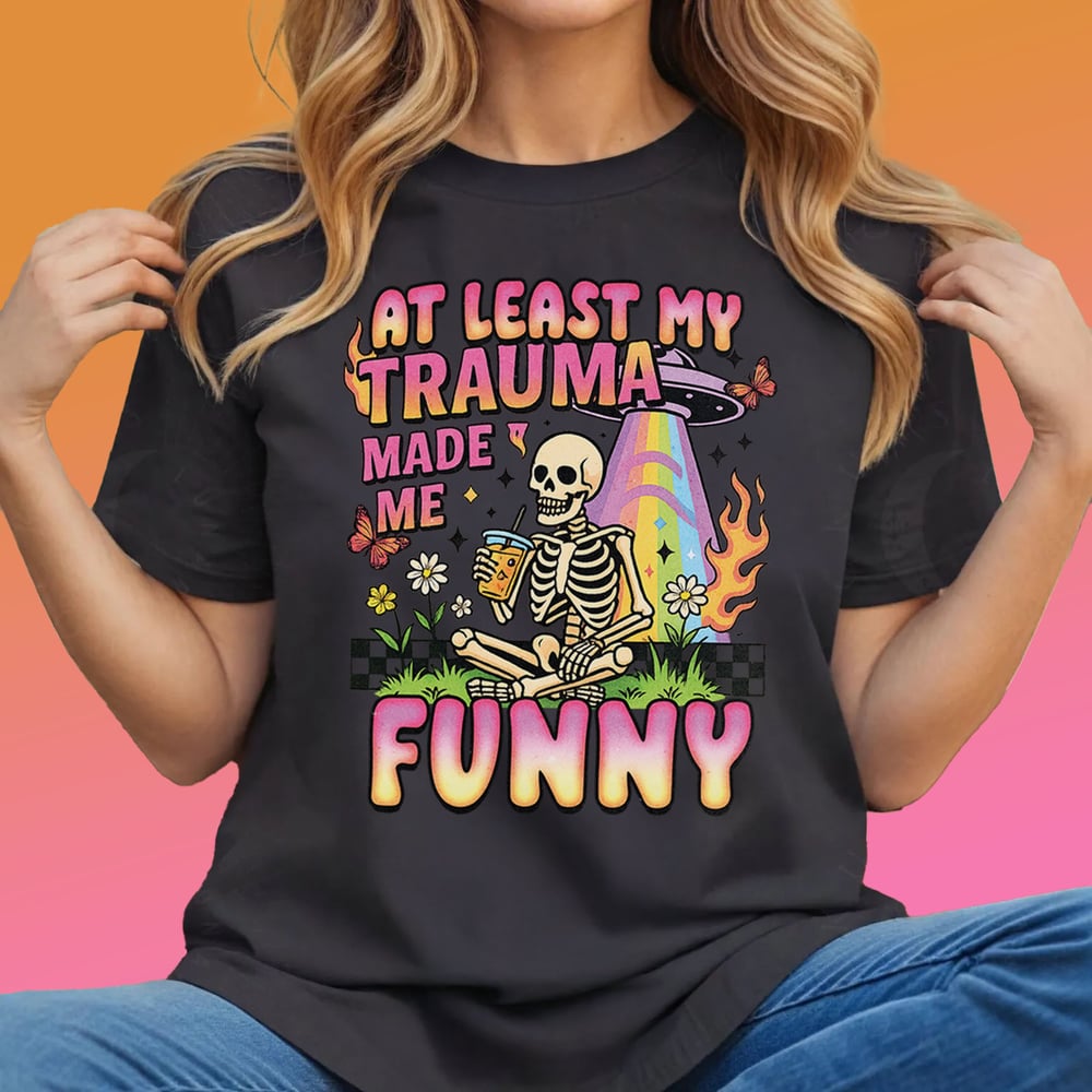 Image of Funny Trauma Skeleton T-Shirt