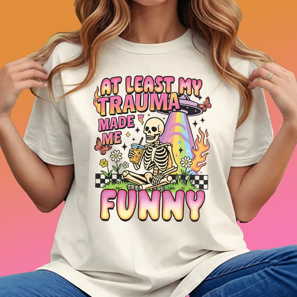 Image of Funny Trauma Skeleton T-Shirt