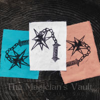 Image 2 of Flail of the Black Knight - Linocut Patches