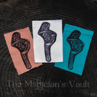 Image 2 of Harvest Moon Sickle - Linocut Patches