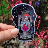 Image 1 of Storybook Lantern Sticker - Sparkle Finish