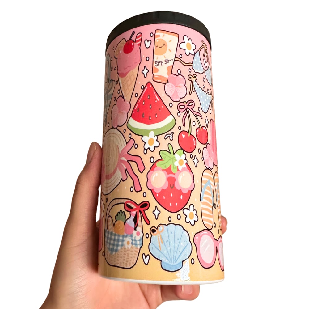 Image of Summer Beach Vibes 4in1 Can Cooler/Tumbler🏖️