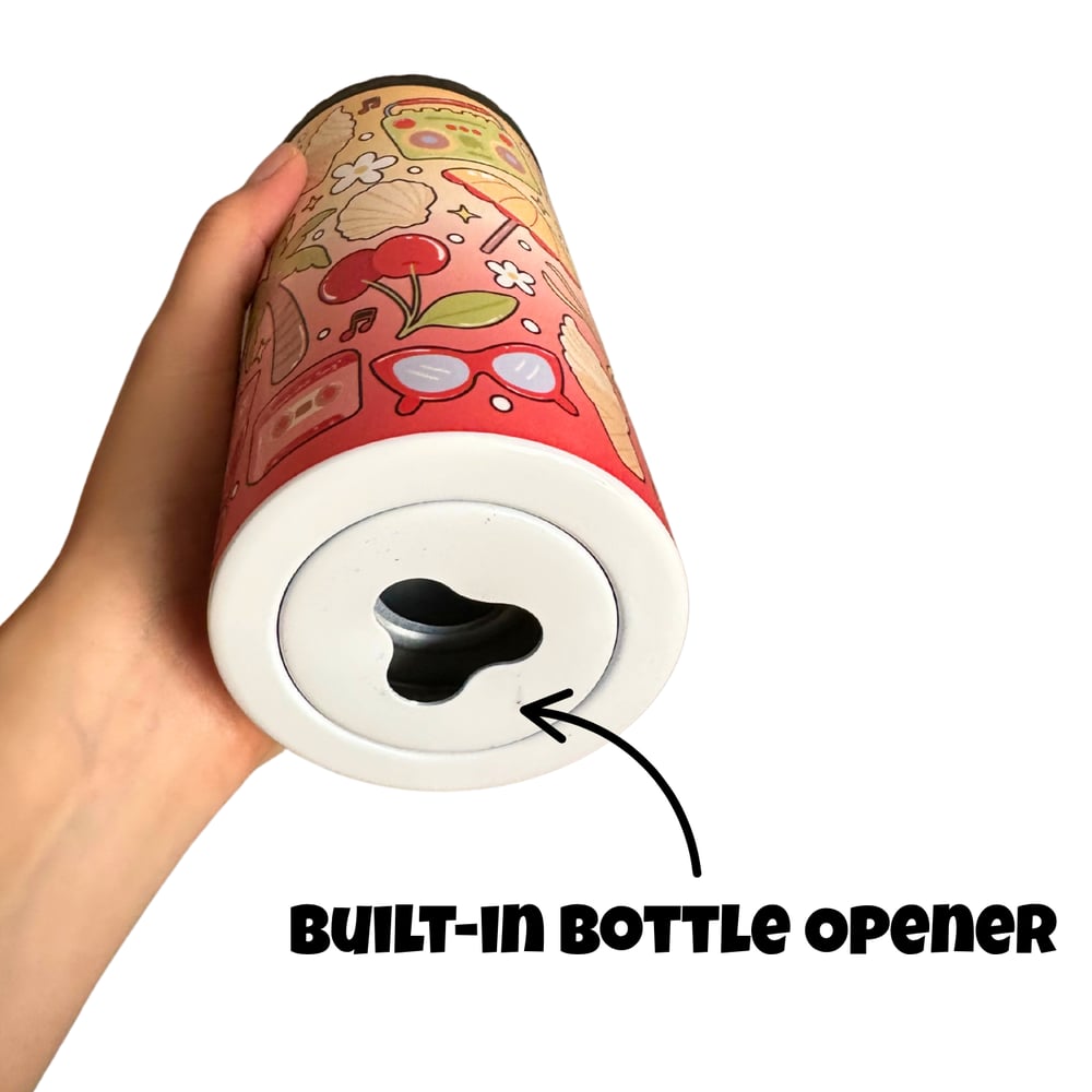 Image of Retro Summer 4in1 Can Cooler/Tumbler☀️❤️
