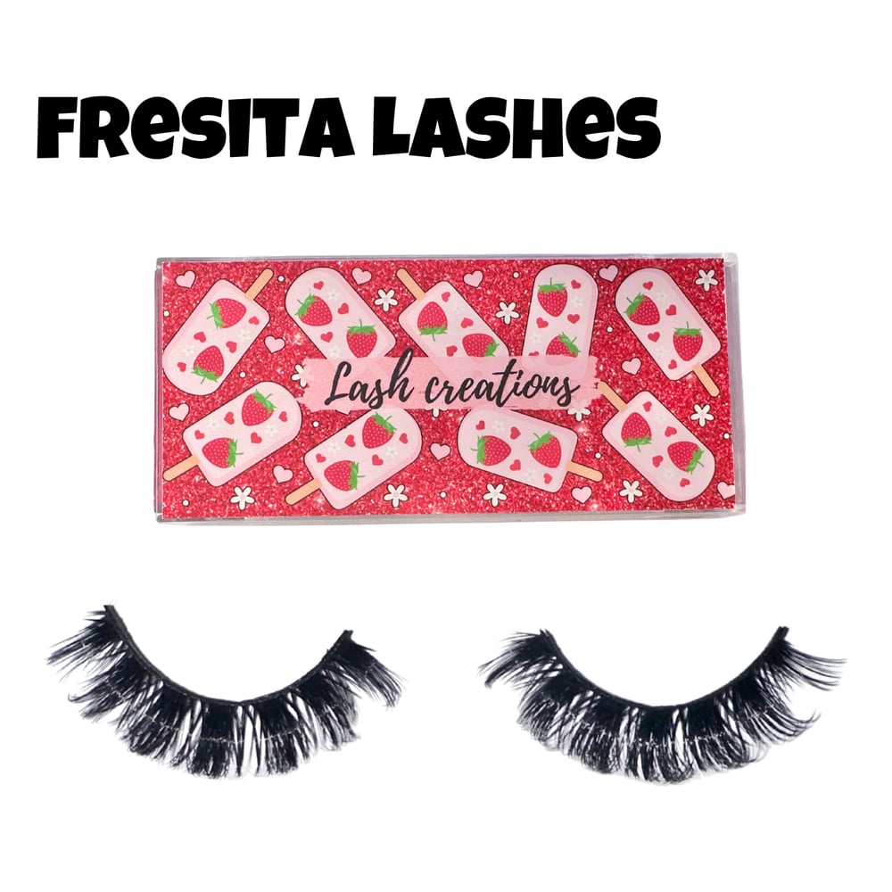 Image of Fresita 17oz Glass Mug & Lashes🍓 (Bundle or Individual Options Available)