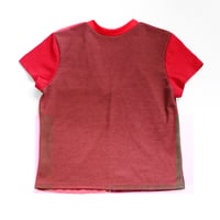 Image 2 of wisconsin badgers red wi courtneycourtney adult size m medium vneck short sleeve tee tshirt top