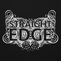 Image 1 of Thrones Straight Edge Hoodie White Ink