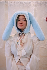 Image 1 of Pastel Blue Rabbit Hat