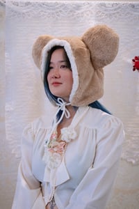 Image 2 of Latte Brown Bear Hat