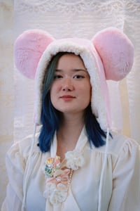 Image 2 of Pastel Pink Bear Hat