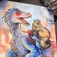 Image 3 of Princess Donut & Mongo Watercolor Print