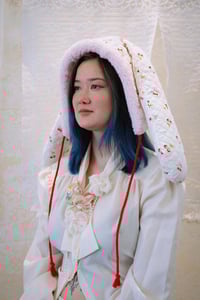 Image 1 of La Modiste: Quilted Cats & Cherries Rabbit Hat