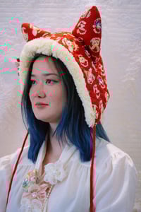 Image 1 of La Modiste: Quilted Forest Friends Cat Hat