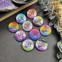 Image 2 of Witchy Pride Flag Holo Button
