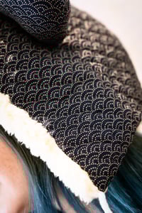 Image 2 of La Modiste: Quilted Seigaiha Bear Hat